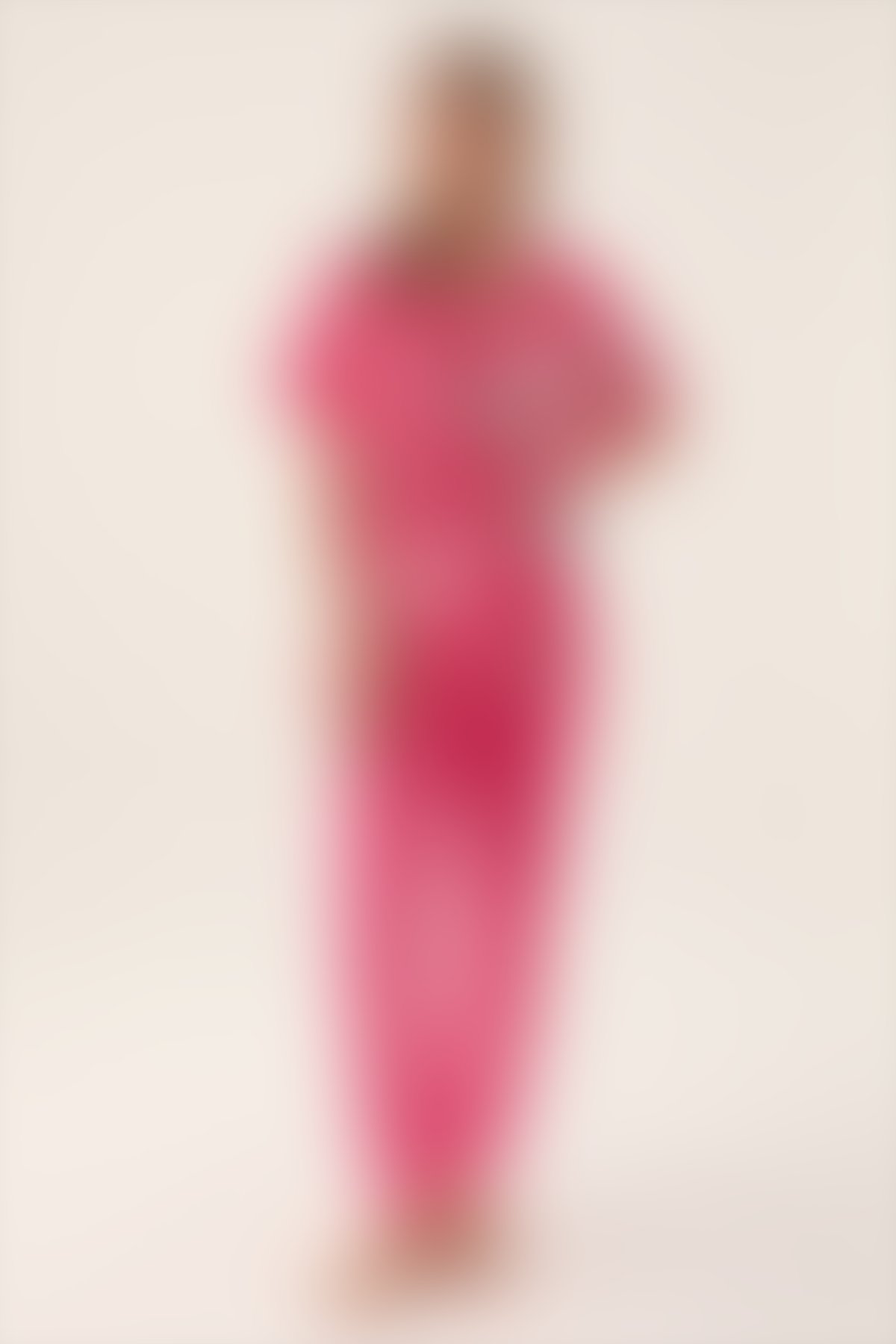 RolyPoly - RolyPoly Pink Açık Fuşya Kadın Kısa Kol Pijama Takımı