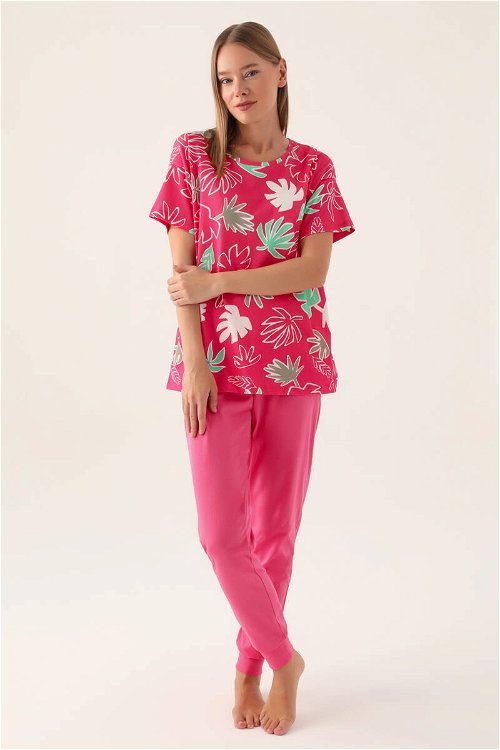 RolyPoly Pink Açık Fuşya Kadın Kısa Kol Pijama Takımı