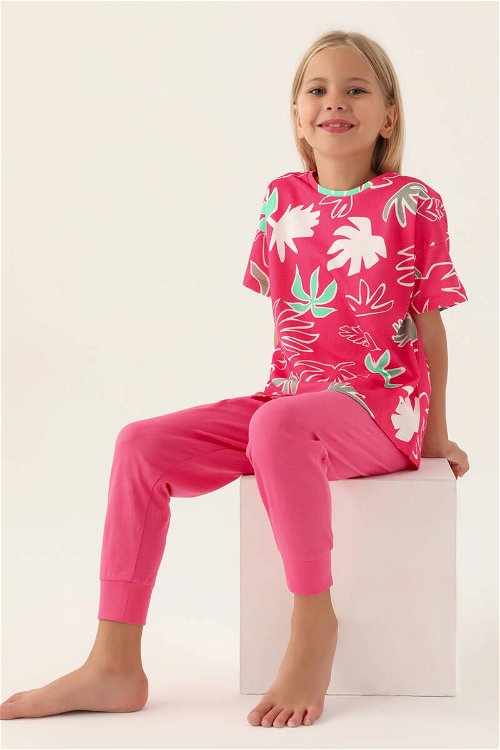 RolyPoly Pink Açık Fuşya Kız Çocuk Pijama Takımı