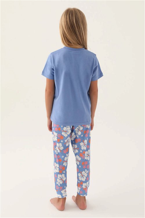 RolyPoly Good Açık İndigo Kız Çocuk Pijama Takımı