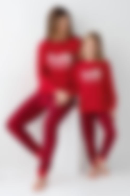 Rolypoly - Rolypoly Kız Çocuk Kırmızı Pijama Takımı