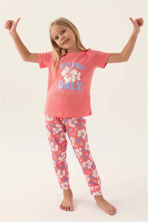 RolyPoly Good Neon Pembe Kız Çocuk Pijama Takımı