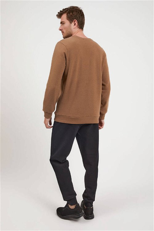 Arnetta Basic Kahverengi Erkek Uzun Kol Pijama Takım