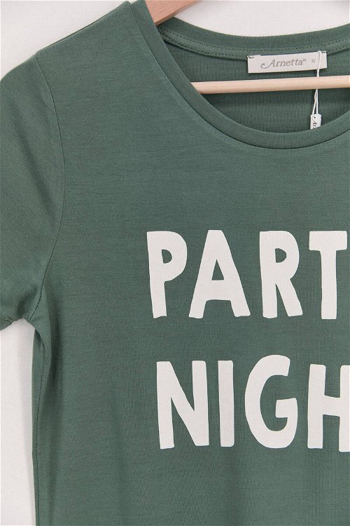 Arnetta Party Night Yeşil Kadın Şort Takımı