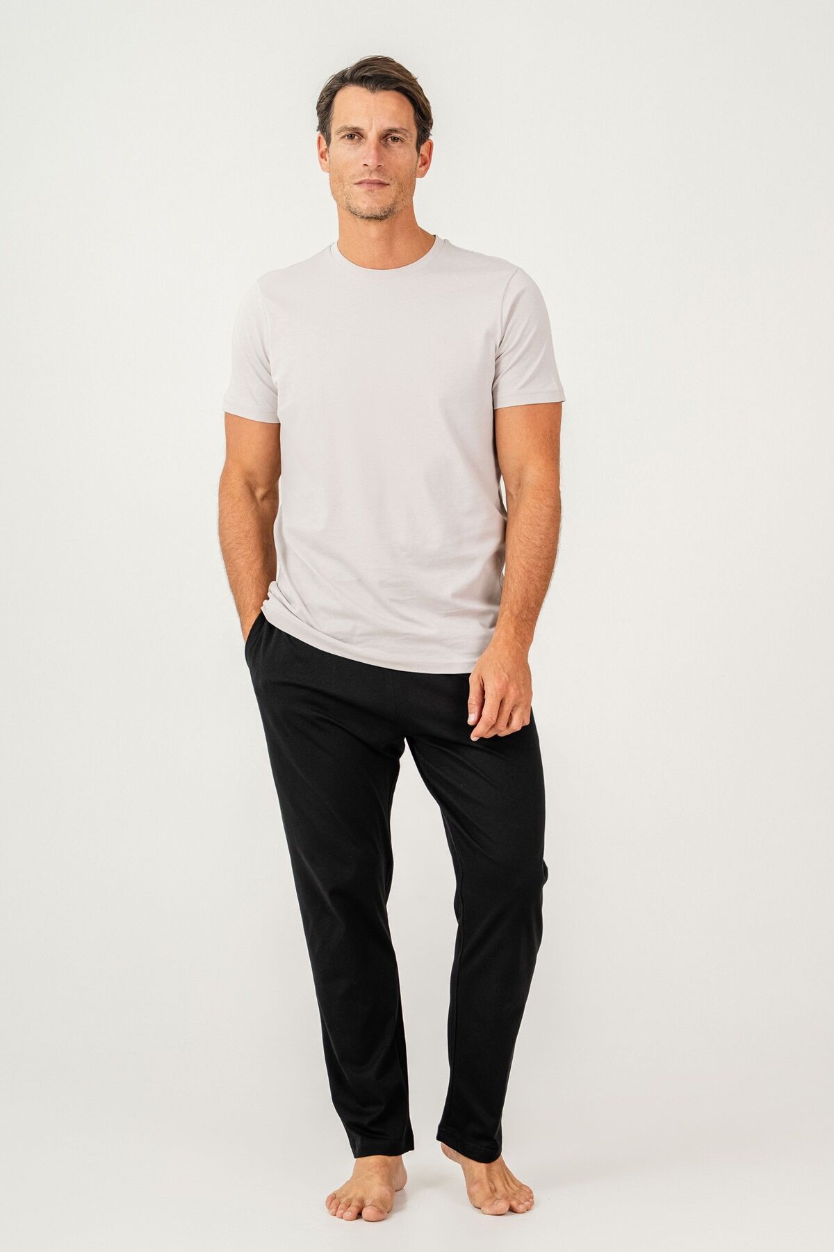 Arnetta - Arnetta Erkek Beyaz Pijama Takımı (1)