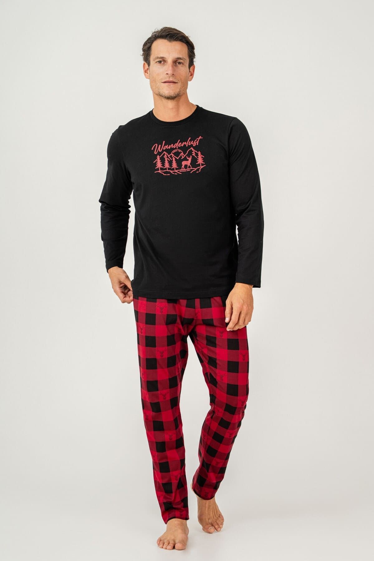 Arnetta - Arnetta Erkek Çocuk Siyah Pijama Takım (1)