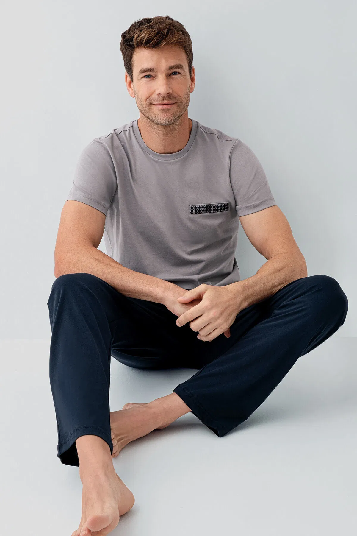 Arnetta - Arnetta Erkek Gri Pijama Takımı (1)