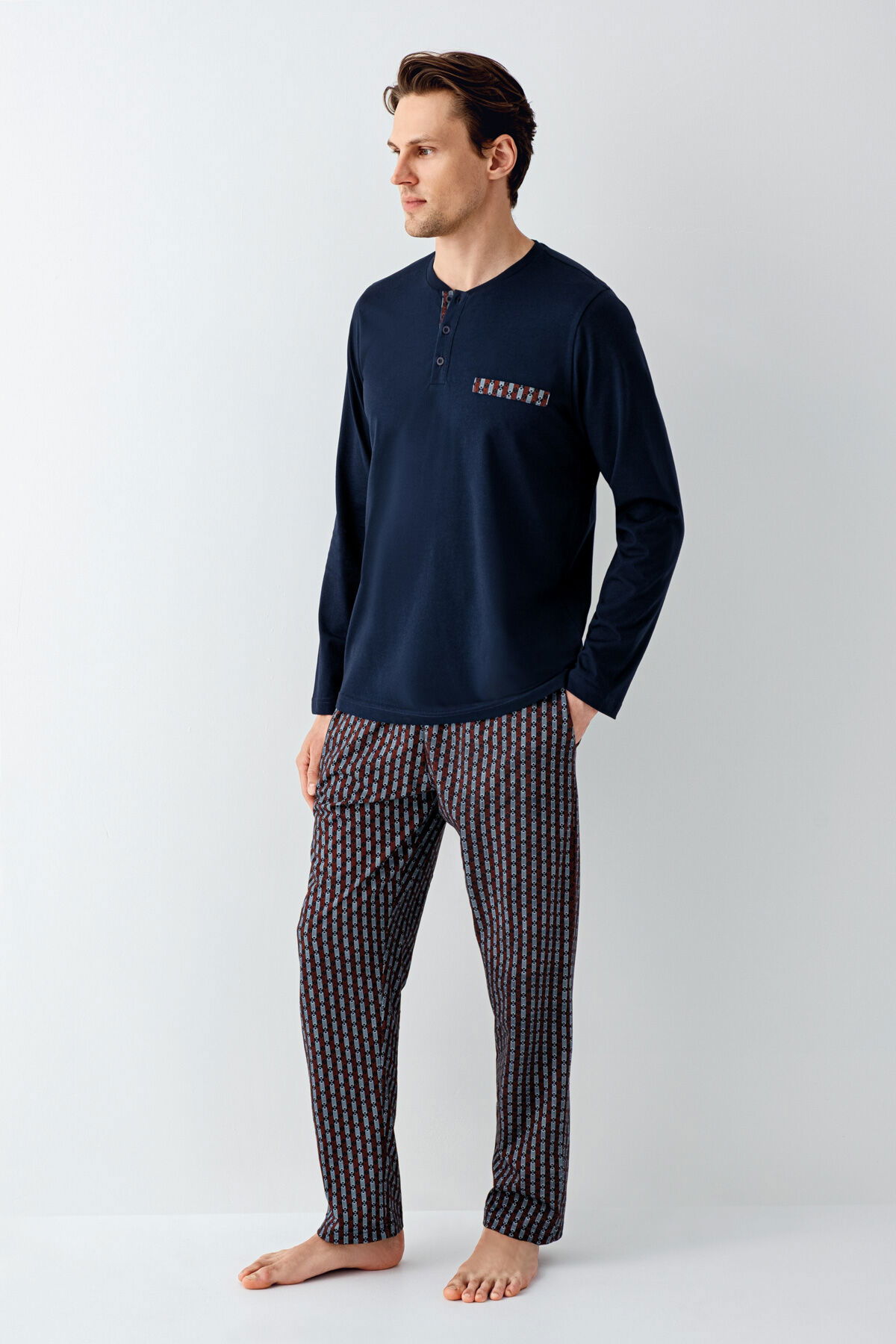 Arnetta - Arnetta Erkek Lacivert Pijama Takımı (1) Arnetta - Arnetta Erkek Lacivert Pijama Takımı (1)
