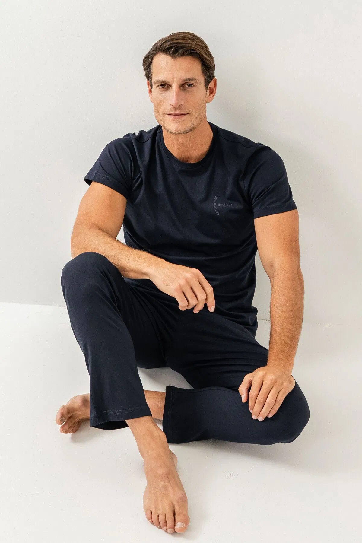 Arnetta - Arnetta Erkek Lacivert Pijama Takımı 