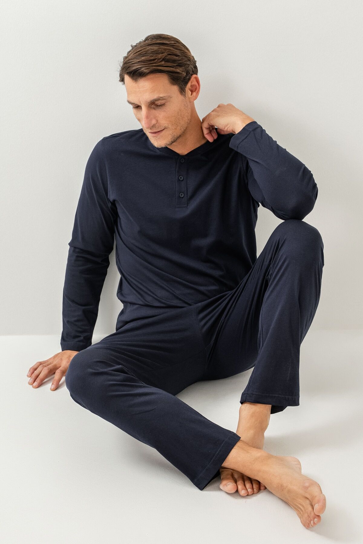 Arnetta - Arnetta Erkek Lacivert Pijama Takımı 