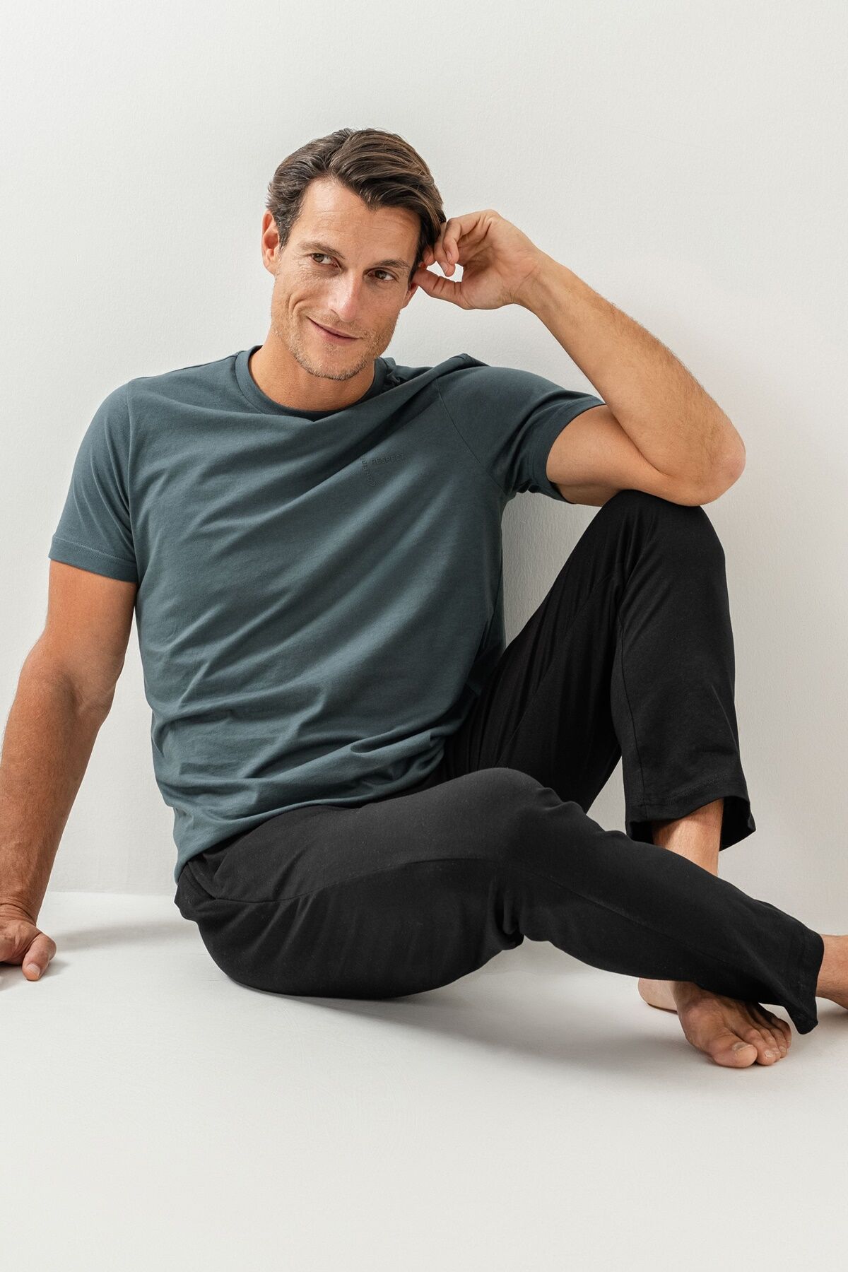 Arnetta - Arnetta Erkek Mavi Pijama Takımı 