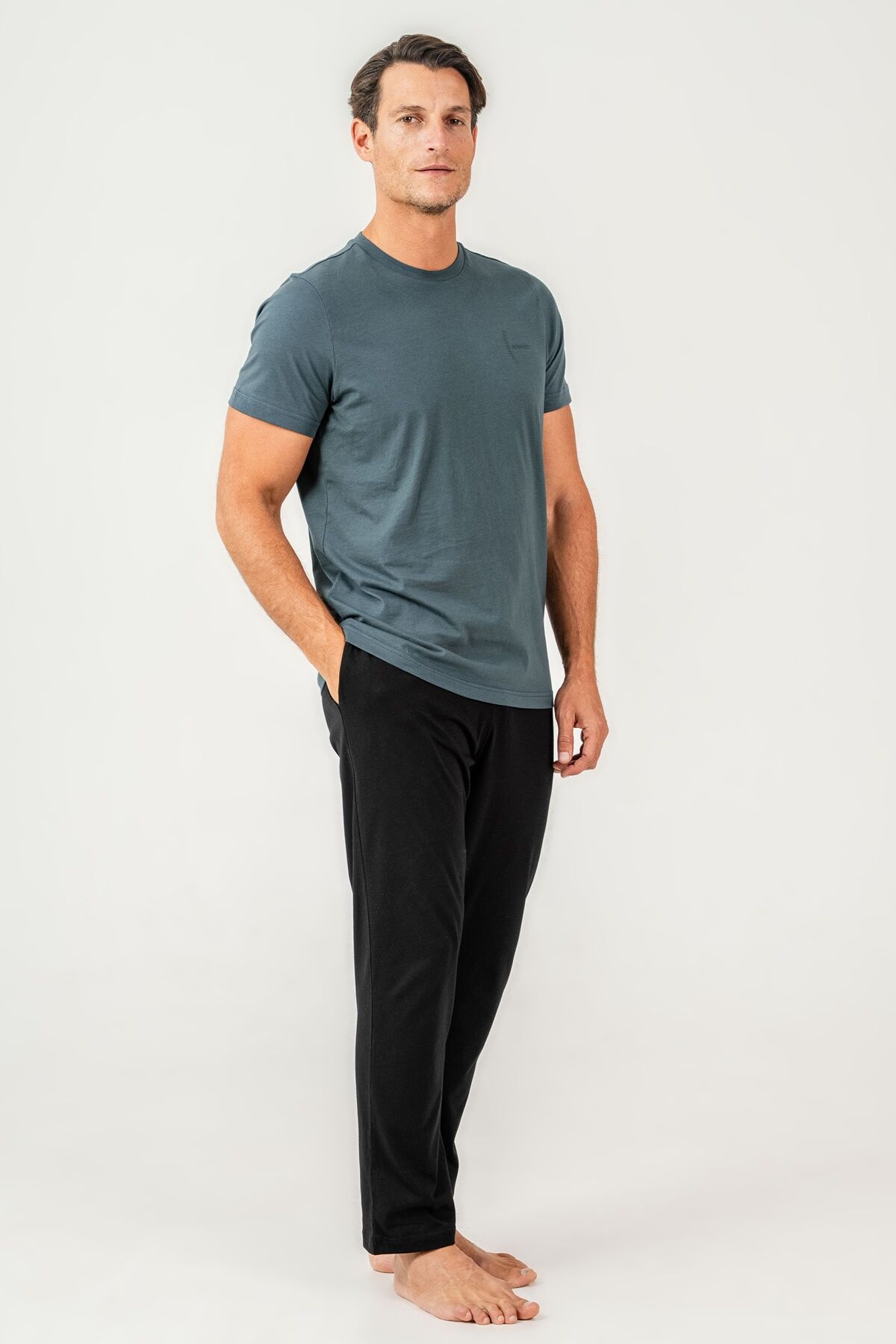 Arnetta - Arnetta Erkek Mavi Pijama Takımı (1)