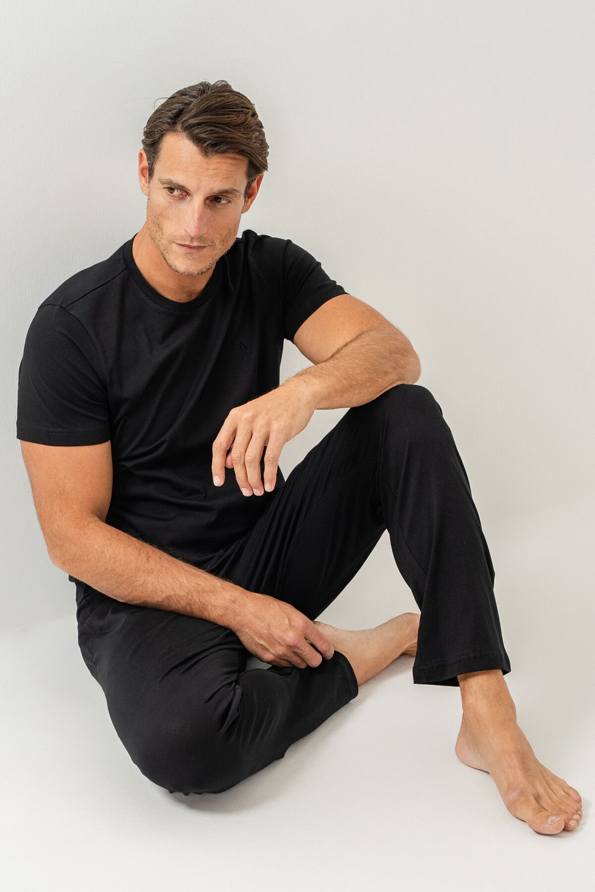 Arnetta - Arnetta Erkek Siyah Pijama Takımı 