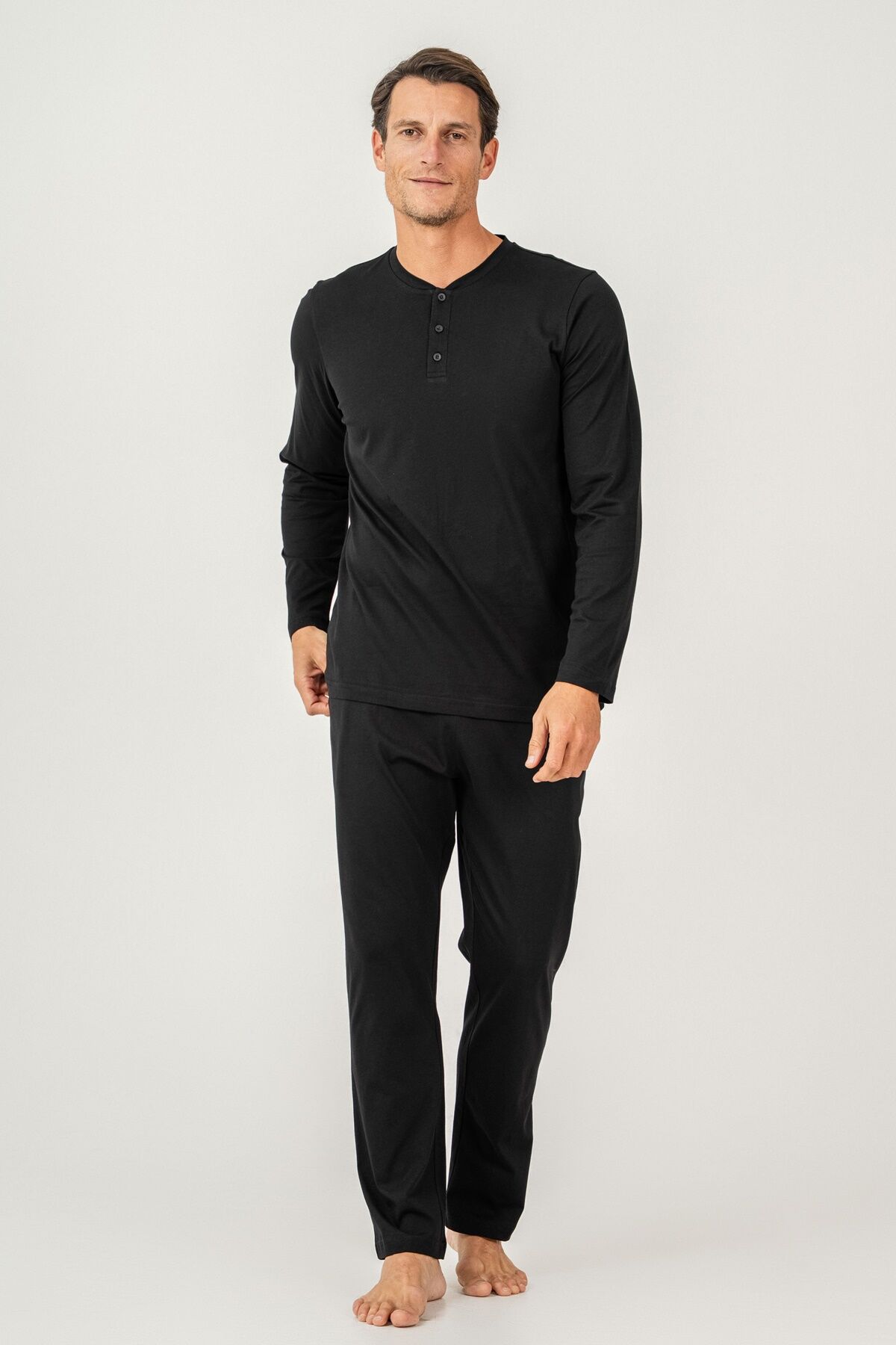 Arnetta - Arnetta Erkek Siyah Pijama Takımı (1)
