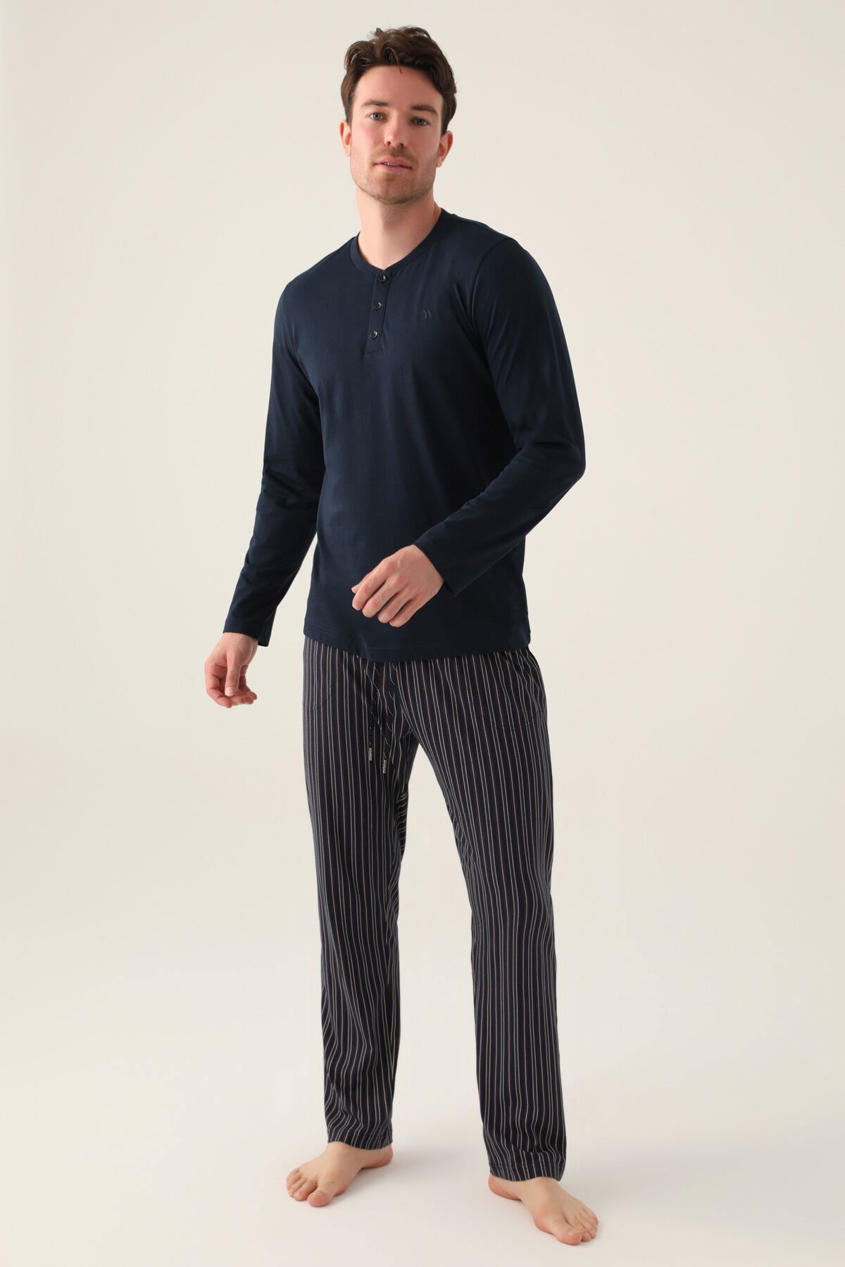 Arnetta - Arnetta Erkek Mavi Pijama Takımı (1)