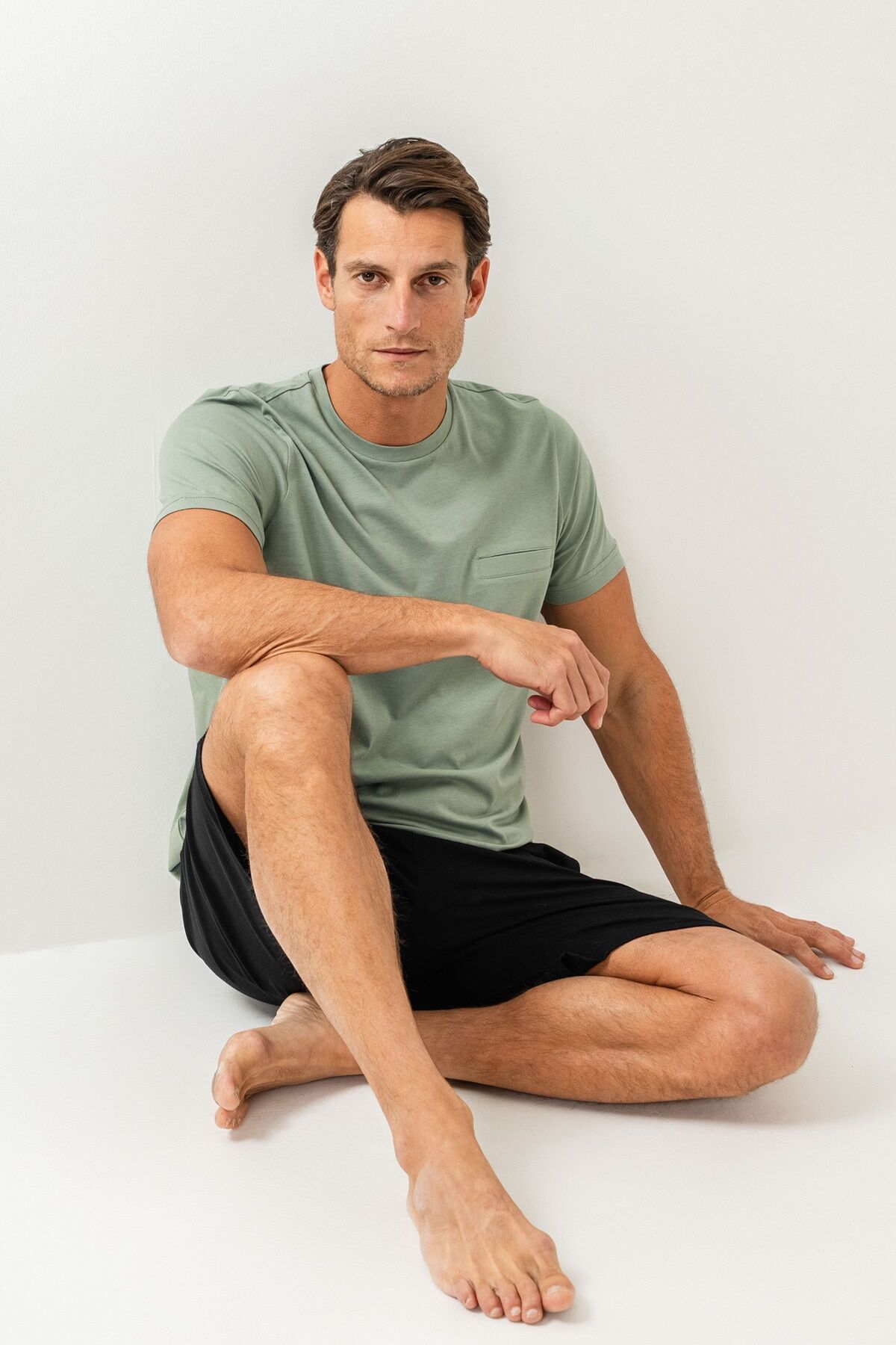 Arnetta - Arnetta Erkek Yeşil Bermuda Takım 