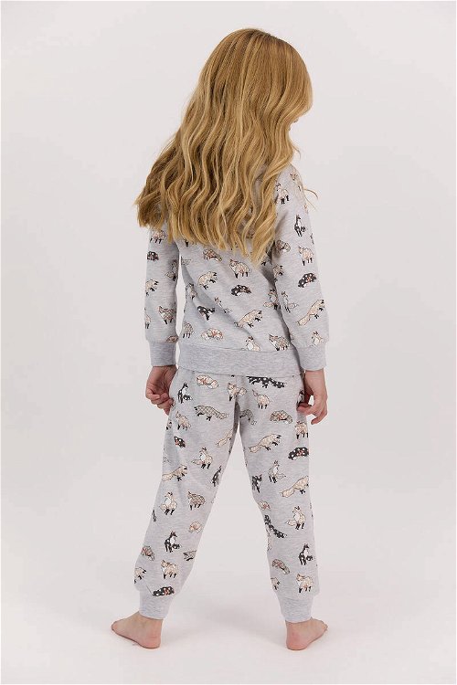 Arnetta Foxes Karmelanj Kız Çocuk Uzun Kol Pijama Takımı