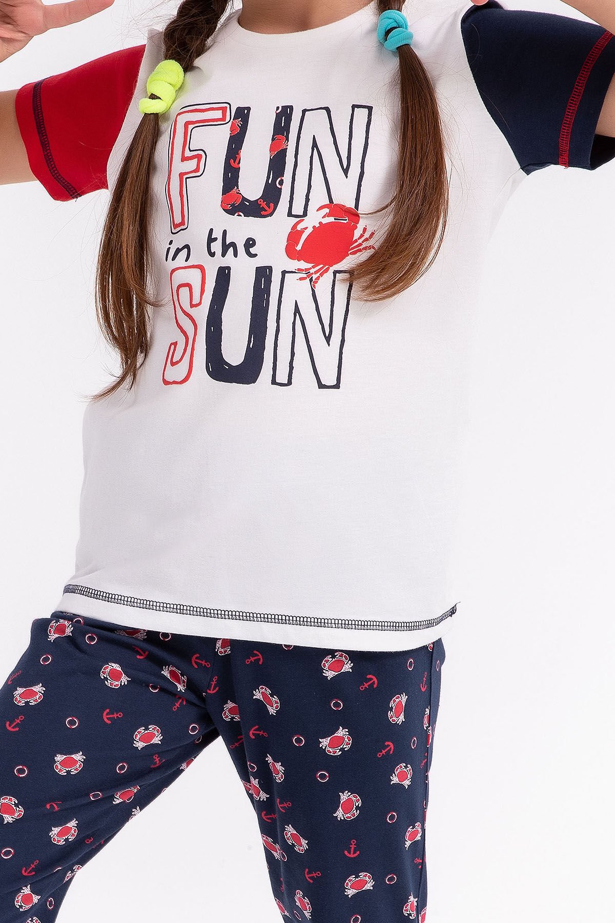 Arnetta Fun In The Sun Krem Kız Çocuk Pijama Takımı