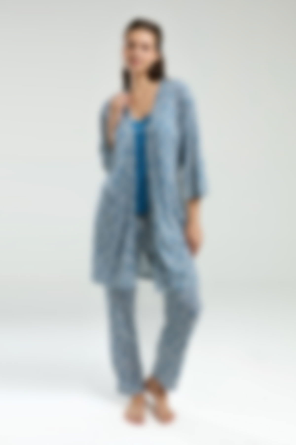 Arnetta - Arnetta Kadın Lacivert Pijama Takım