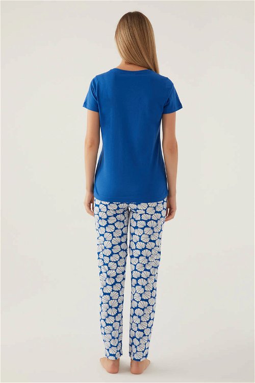 Arnetta Beach Cobalt Kadın Kısa Kol Pijama Takımı
