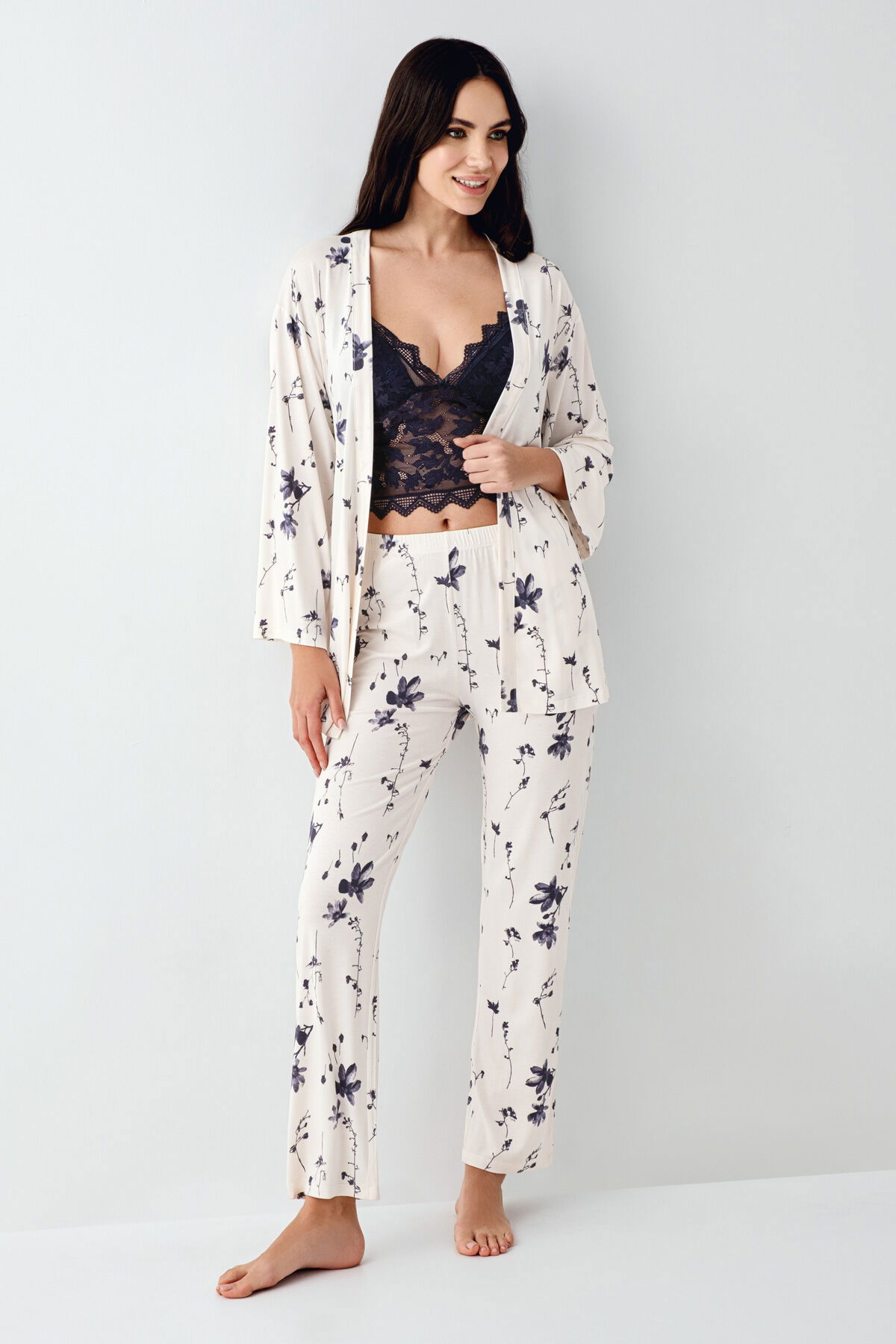 Arnetta - Arnetta Kadın Lacivert Pijama Takımı (1)