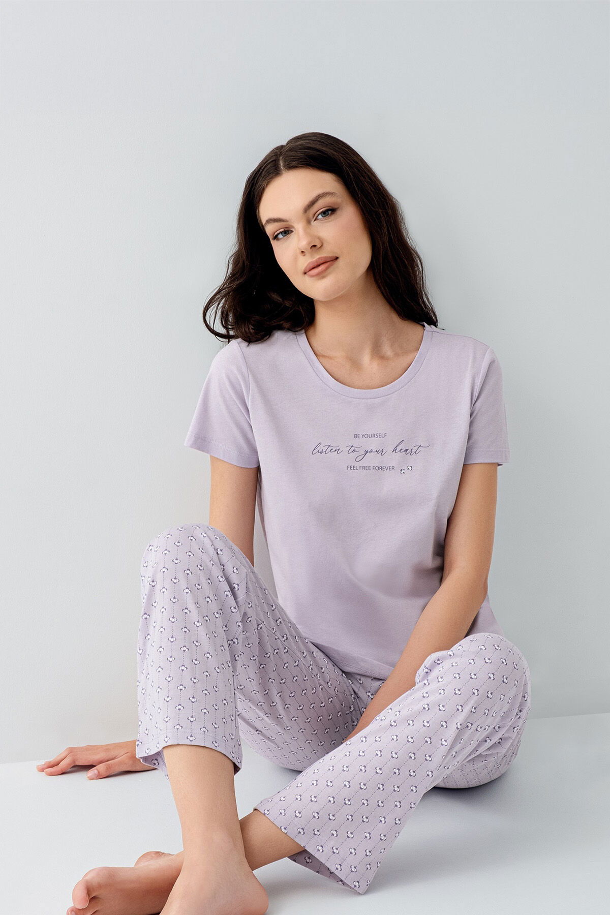 Arnetta - Arnetta Kadın Mor Pijama Takım