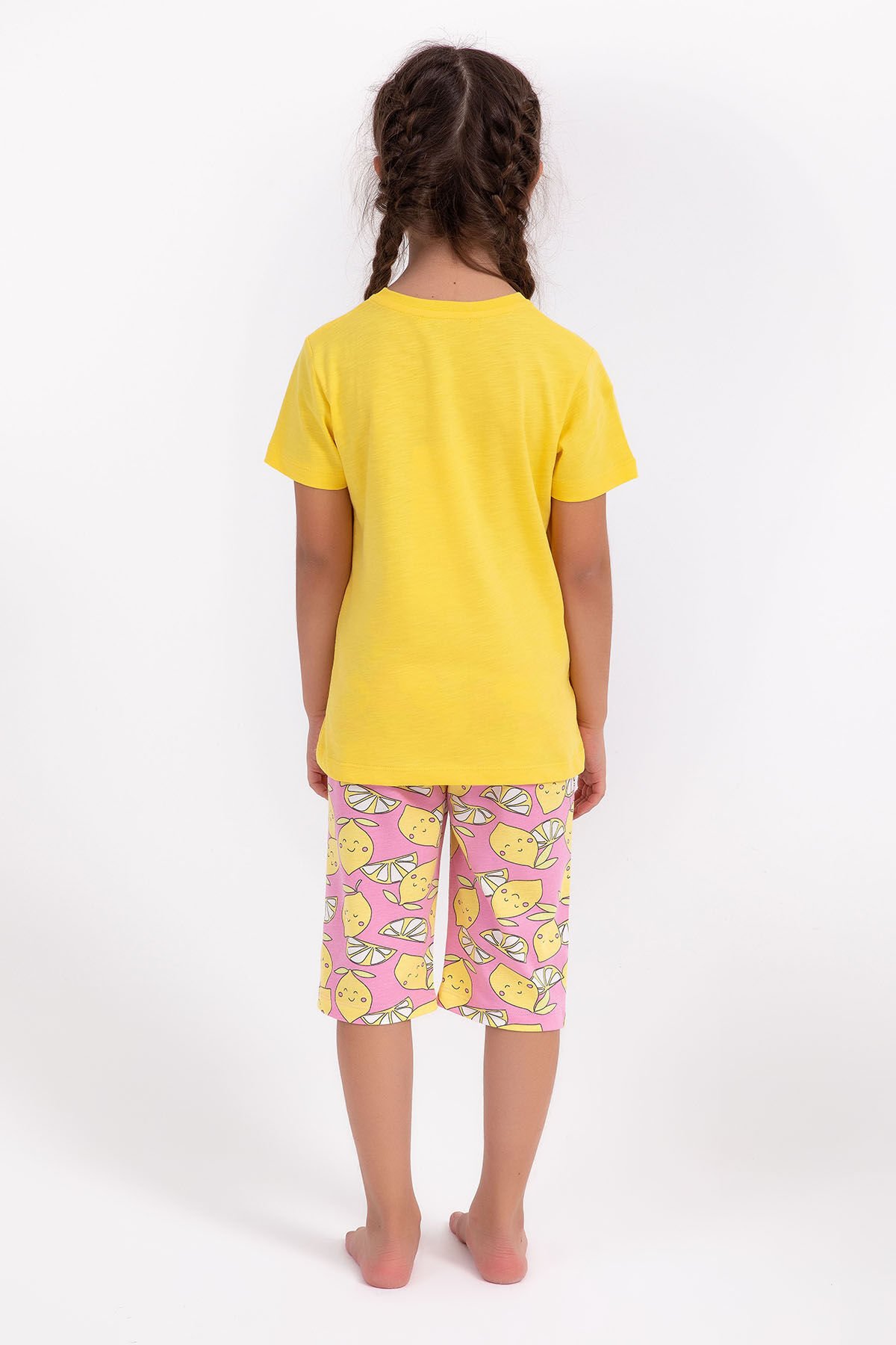 Arnetta Lemon Girl Sarı Kız Çocuk Kapri Takım