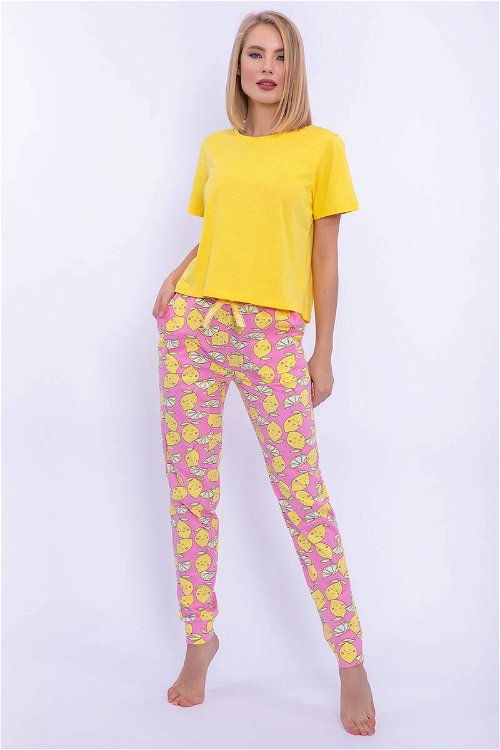 Arnetta Lemons Sarı Kadın Pijama Takımı