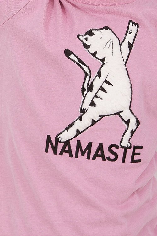 Arnetta Namaste Pembe Kız Çocuk Uzun Kol Pijama Takım