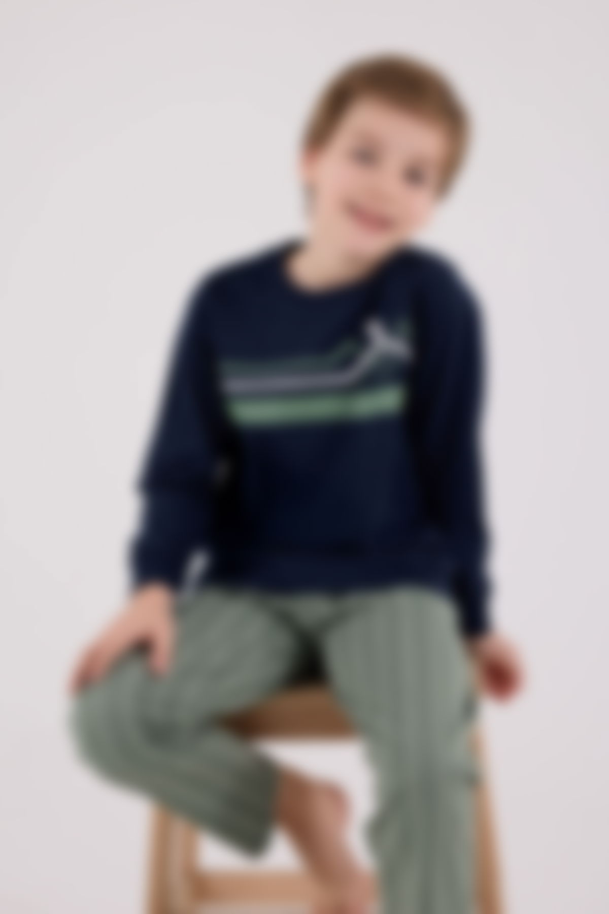 Rolypoly - Rolypoly Erkek Çocuk Lacivert Pijama Takımı