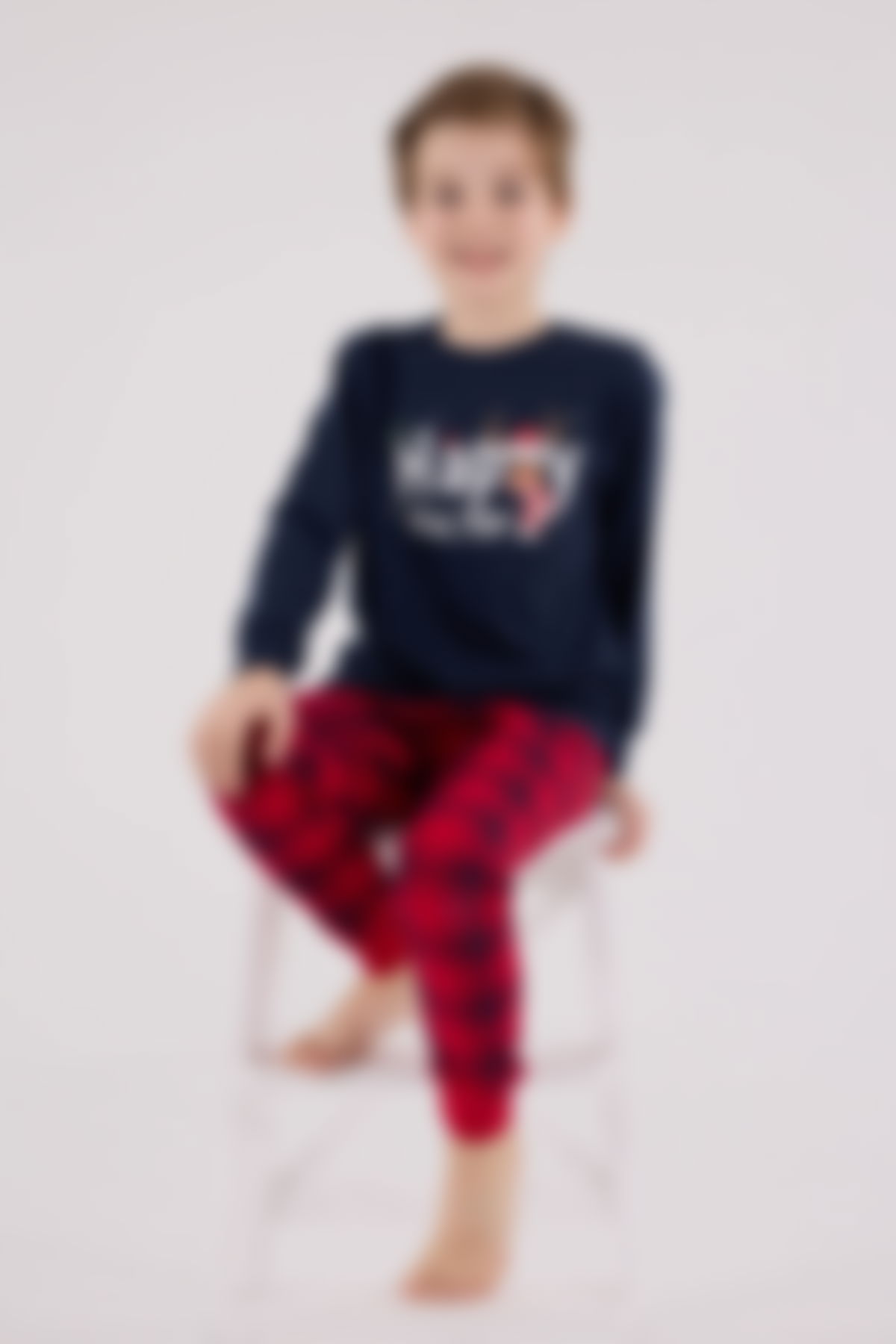 Rolypoly - Rolypoly Erkek Çocuk Lacivert Pijama Takımı