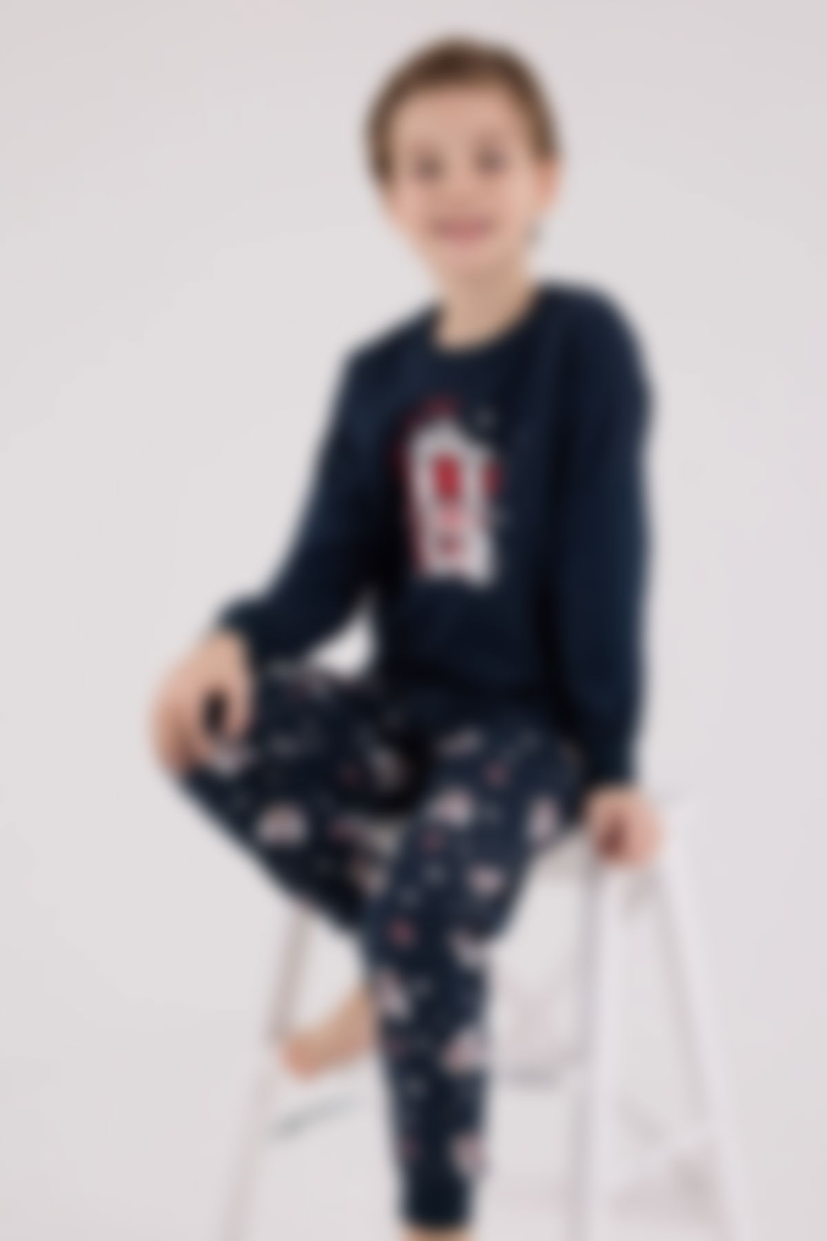 Rolypoly - Rolypoly Erkek Çocuk Lacivert Pijama Takımı