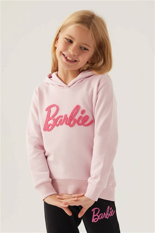 Barbie Kız Çocuk Pembe Sweatshirt