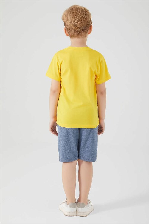 Batman Yellow Hero Sarı Erkek Çocuk Bermuda Takım