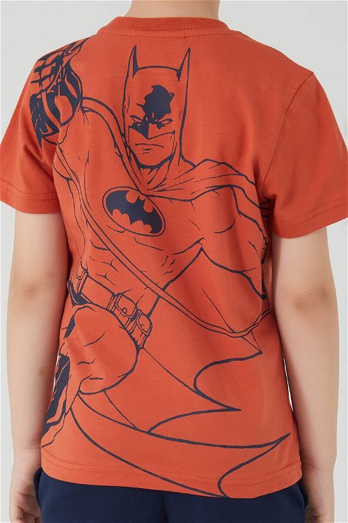 Batman Hero Man Batman Kahverengi Erkek Çocuk Bermuda Takım