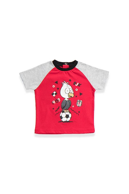 Beşiktaş Lisanslı Bebek T-Shirt Kırmızı