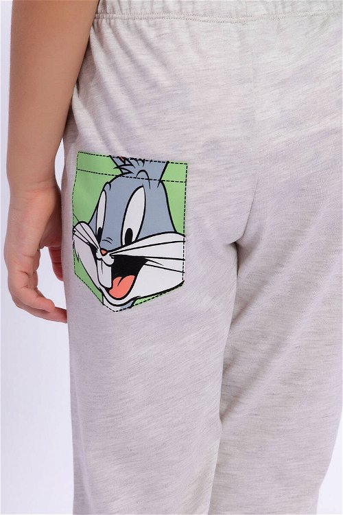 Bugs Bunny Lisanslı Mint Yeşili Kız Çocuk Kapri Takım
