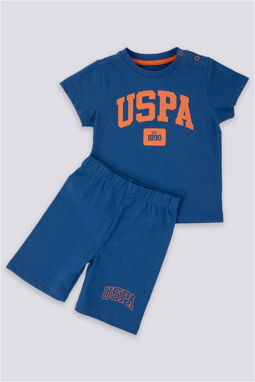 U.S. Polo Assn Bright Mavi Bebek Tshirt Takım