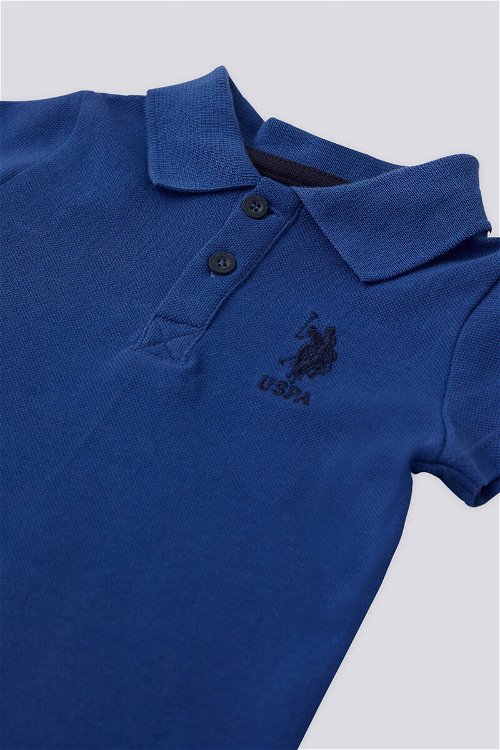 U.S. Polo Assn Lisanslı Collar Cobalt Erkek Bebek Takımı