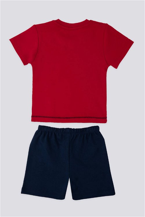 U.S. Polo Assn Stylish Kırmızı Erkek Bebek Tshirt Takım