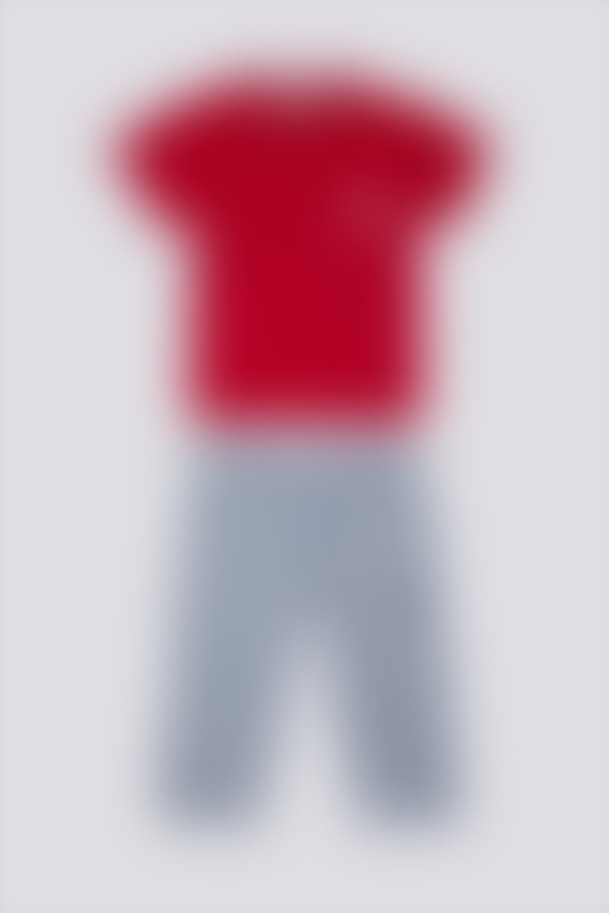 U.S. Polo Assn - U.S. Polo Assn Delicate Light Texture Kırmızı Bebek Tshirt Takım