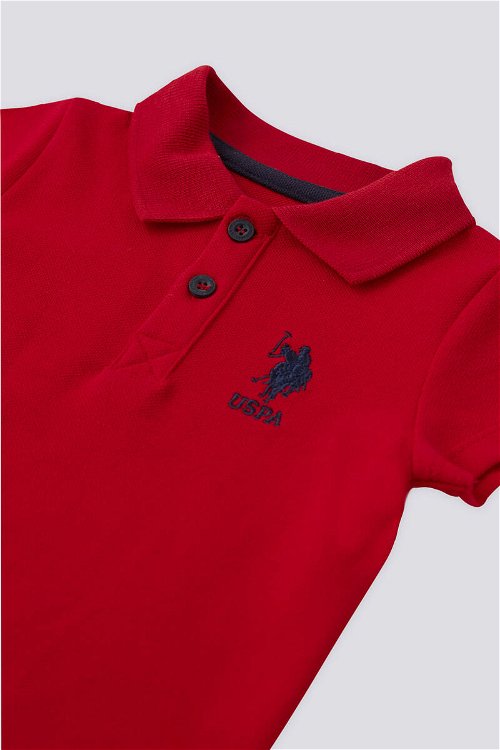 U.S. Polo Assn Lisanslı Collar Kırmızı Erkek Bebek Takımı
