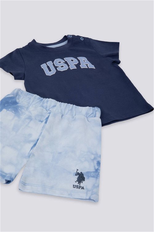 U.S. Polo Assn Joyful Koyu İndigo Bebek Tshirt Takım