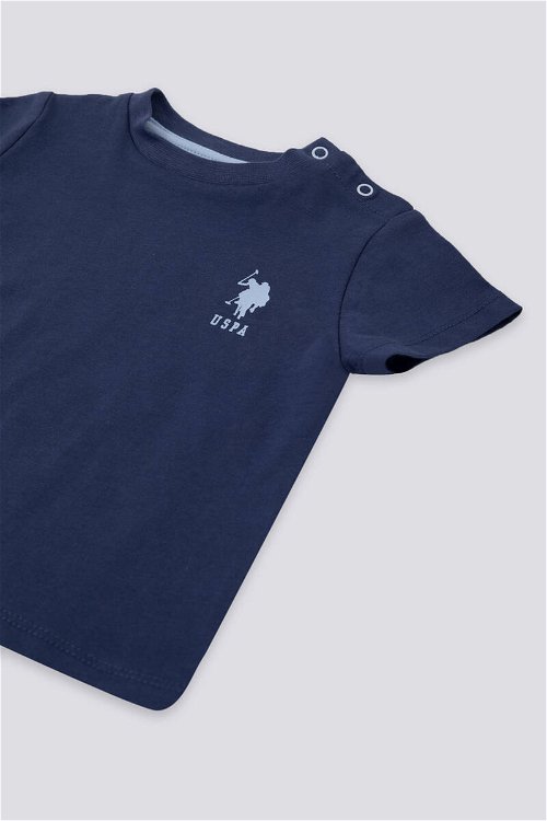 U.S. Polo Assn Dark-Toned Koyu İndigo Bebek Tshirt Takım