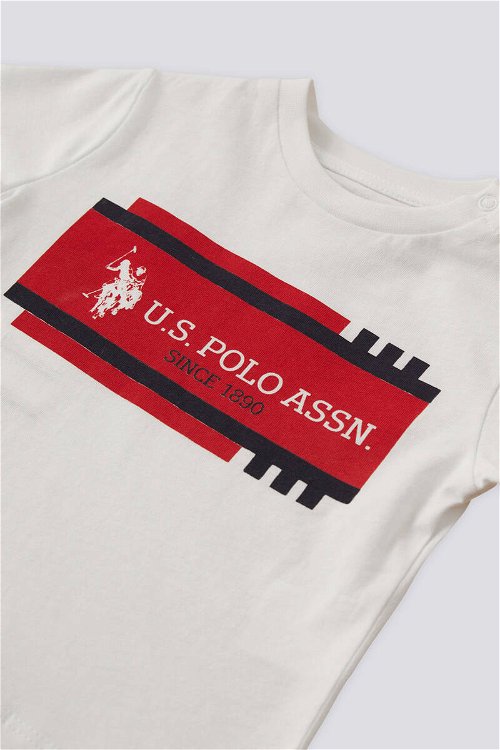 U.S. Polo Assn Lisanslı Written Krem Erkek Bebek Takımı