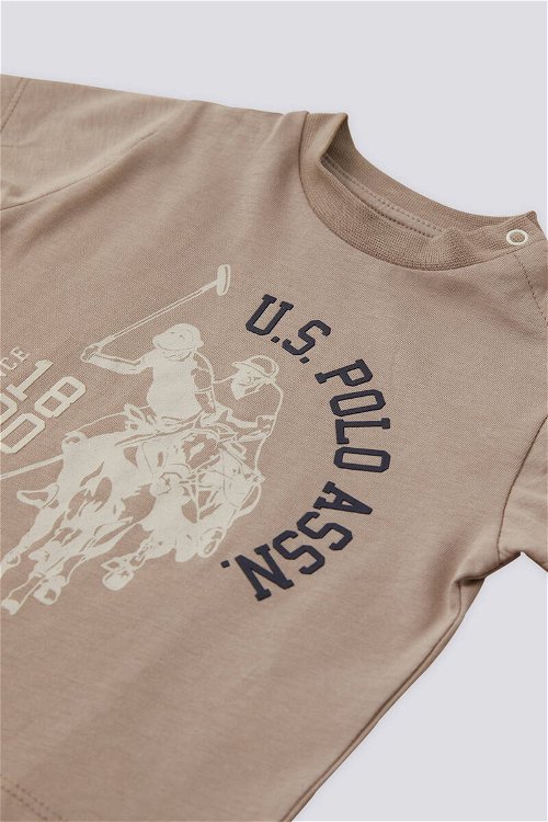 U.S. Polo Assn Lisanslı Number Kum Erkek Bebek Takımı