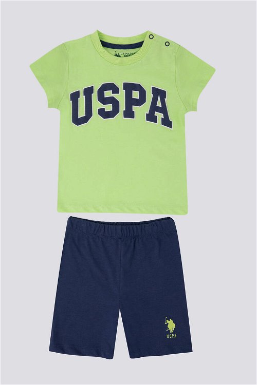 U.S. Polo Assn Vitality Yeşil Erkek Bebek Tshirt Takım