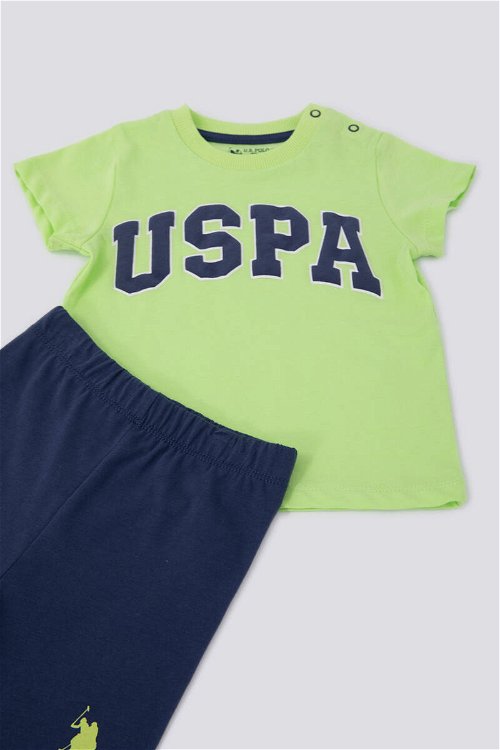 U.S. Polo Assn Vitality Yeşil Erkek Bebek Tshirt Takım