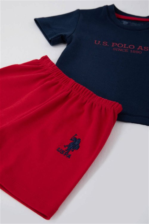 U.S. Polo Assn Stylish Lacivert Bebek Tshirt Takım