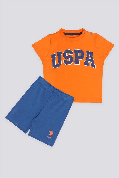 U.S. Polo Assn Vitality Turuncu Bebek Tshirt Takım